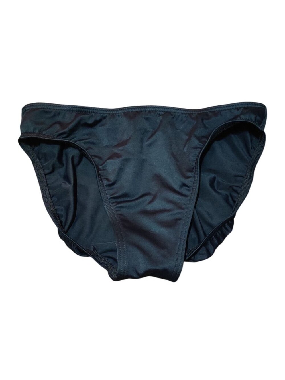 Suits Me Swim Bottom Size S Black High Cut Bikini Vintage Jantzen Full Coverage